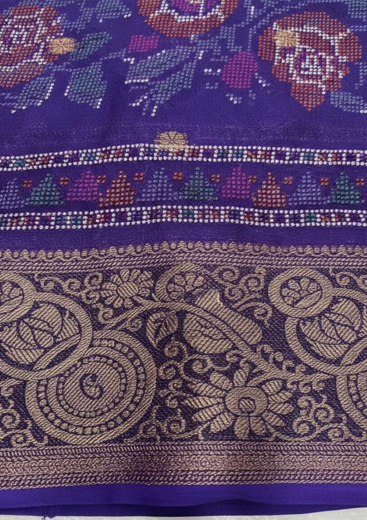 Royal Purple Banarasi Silk Saree