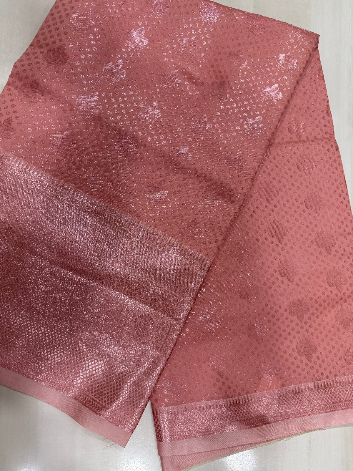 Soft pink Banarasi Silk Saree - D00032