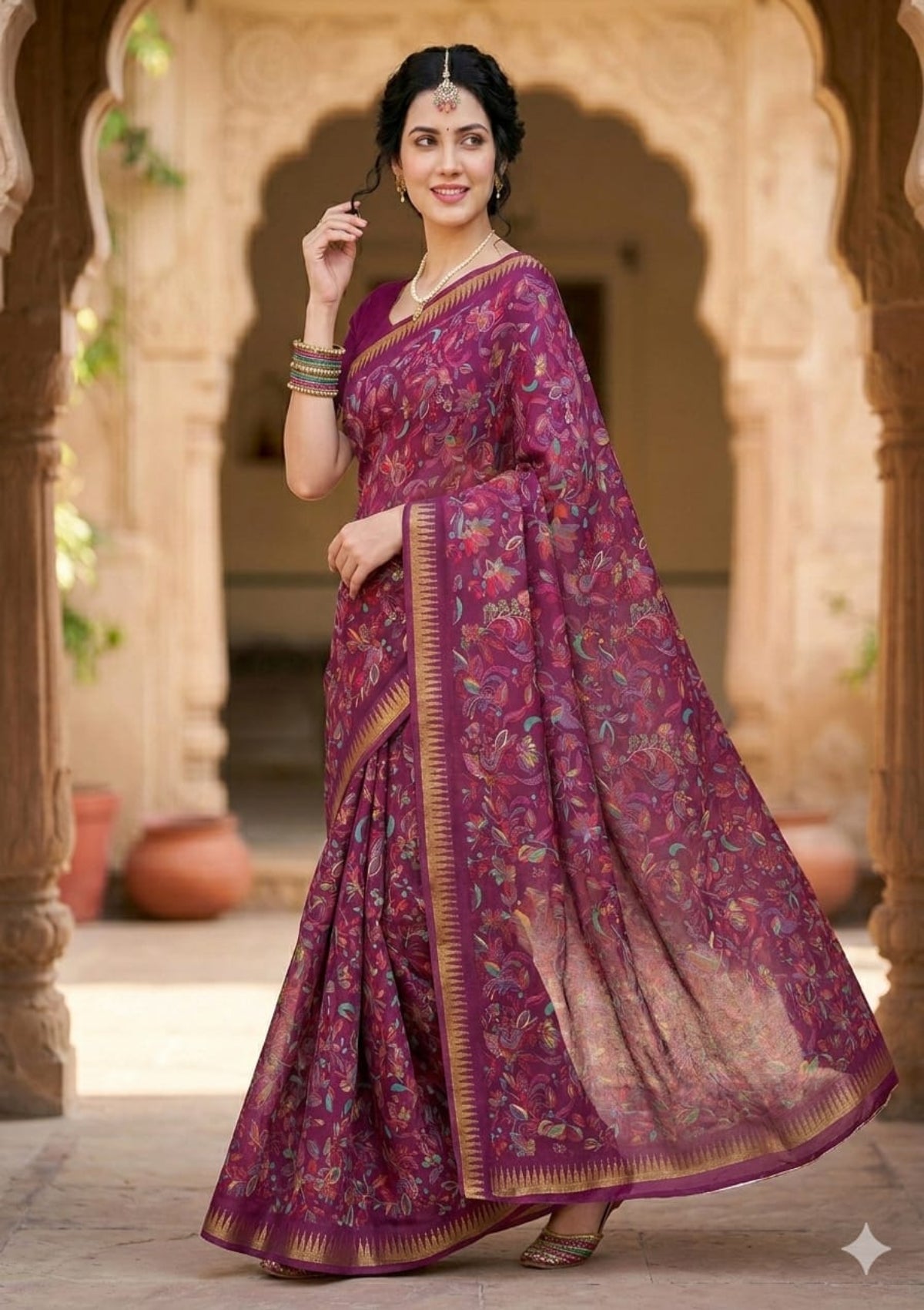Premium Georgette Sarees - D00044