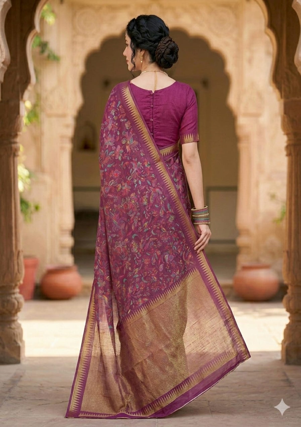 Premium Georgette Sarees - D00044