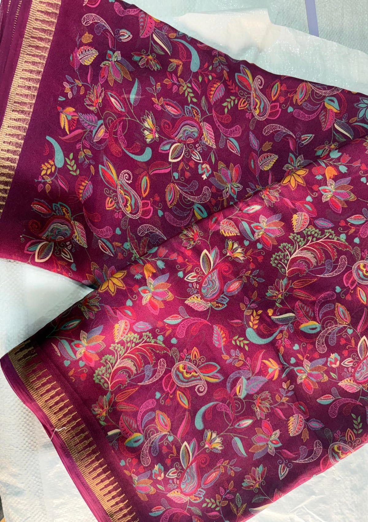 Premium Georgette Sarees - D00044