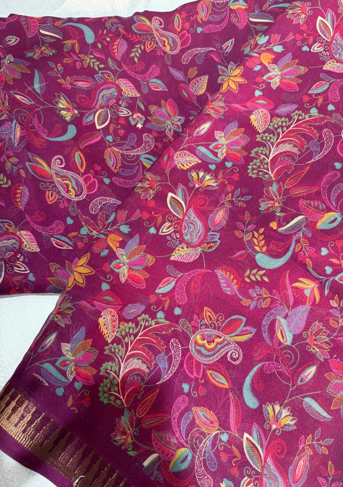 Premium Georgette Sarees - D00044