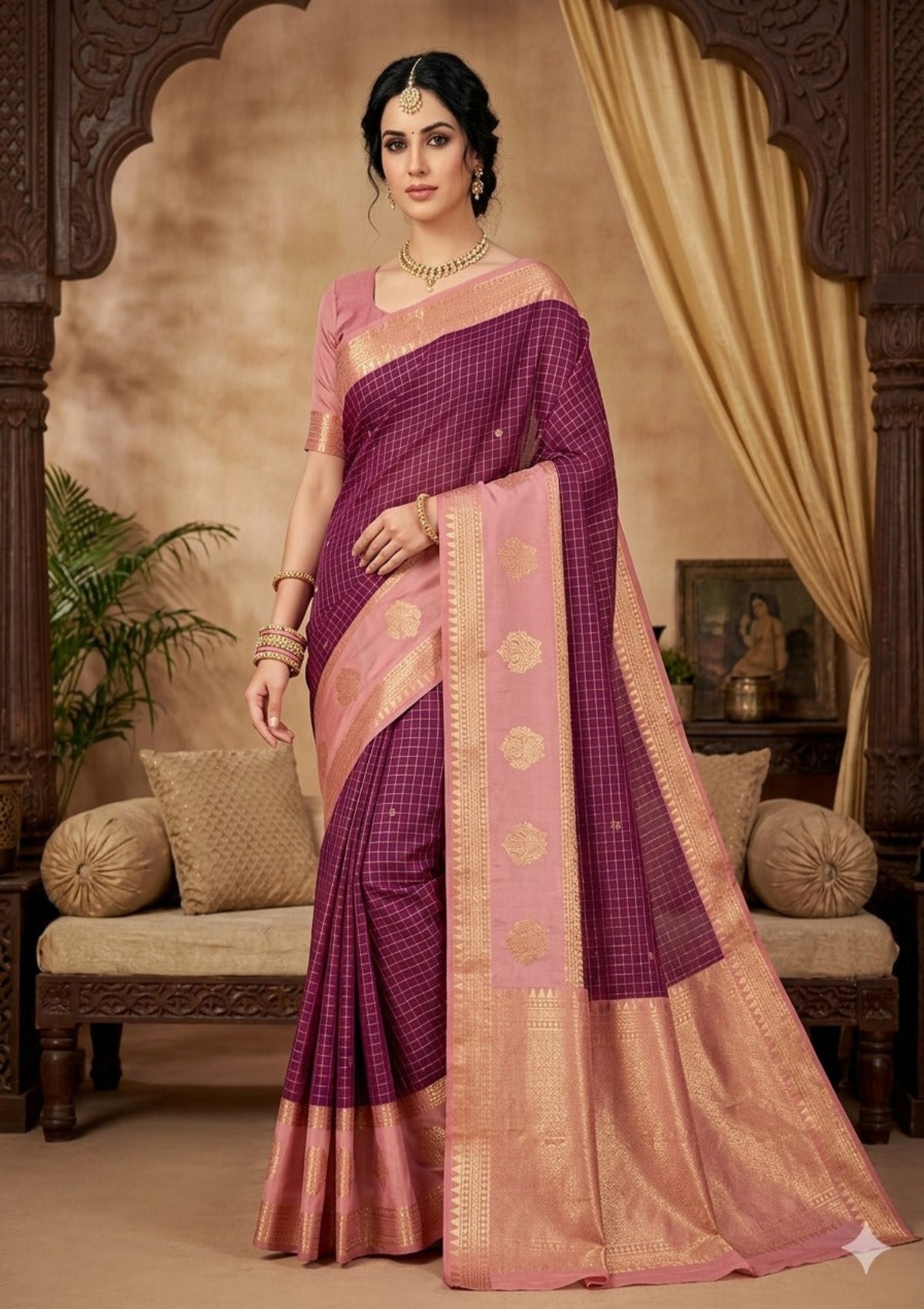 Magenta Purple & Rose Pink - D00045